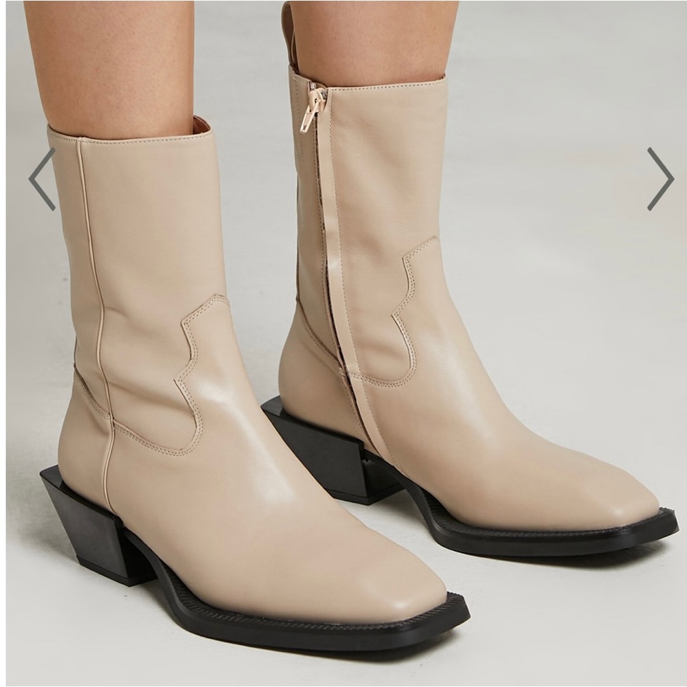 Alias Mae Penny/ Cowboy Bootie in Cream